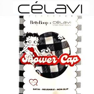 Celavi X Betty Boop Logo Gingham‎ Shower Cap